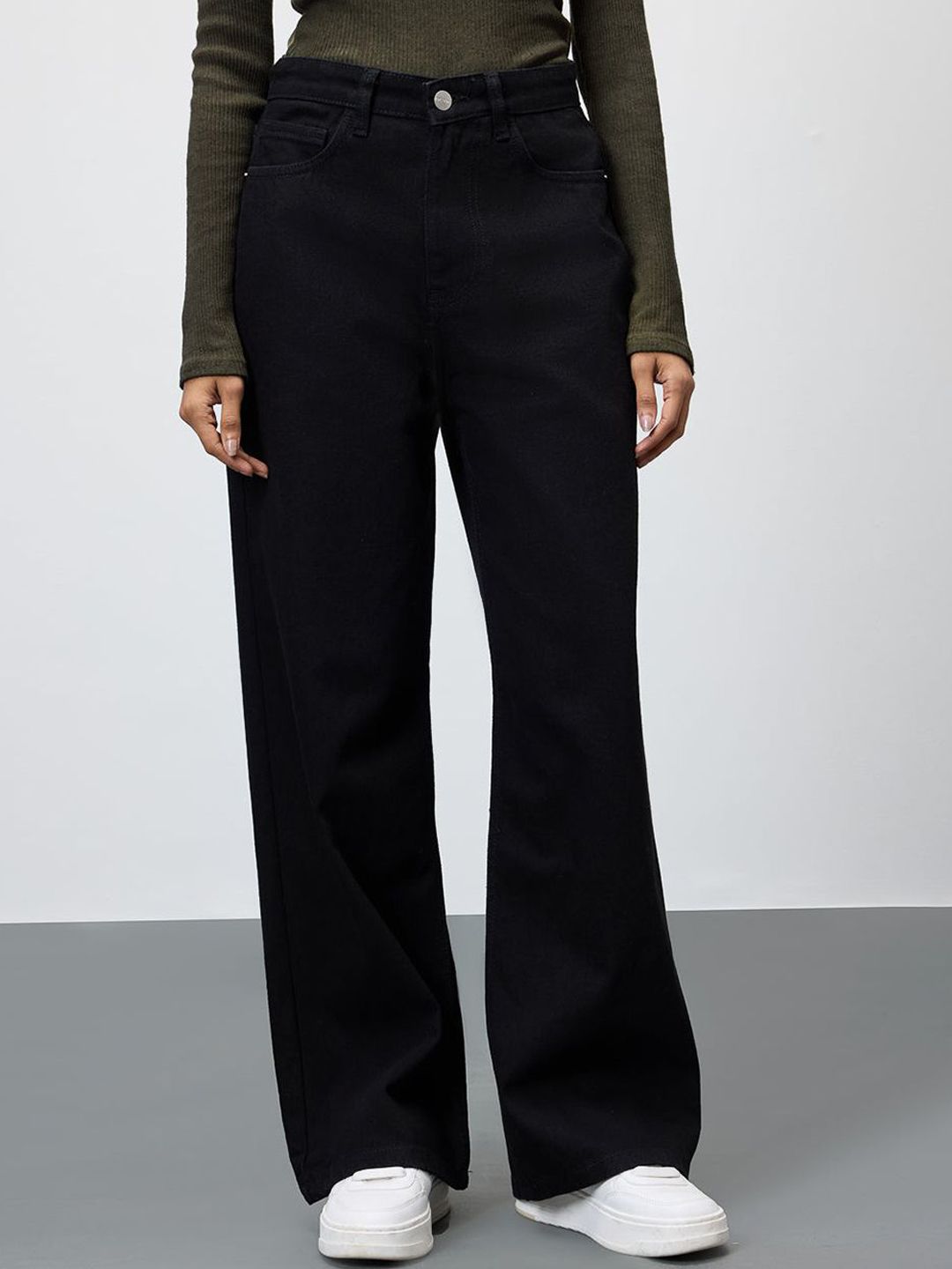 Kotty Women Jean Wide Leg Stretchable Jeans