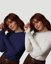 Women's 2-Piece Long Sleeve Crew Neck Top Set