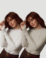 Women's 2-Piece Long Sleeve Crew Neck Top Set