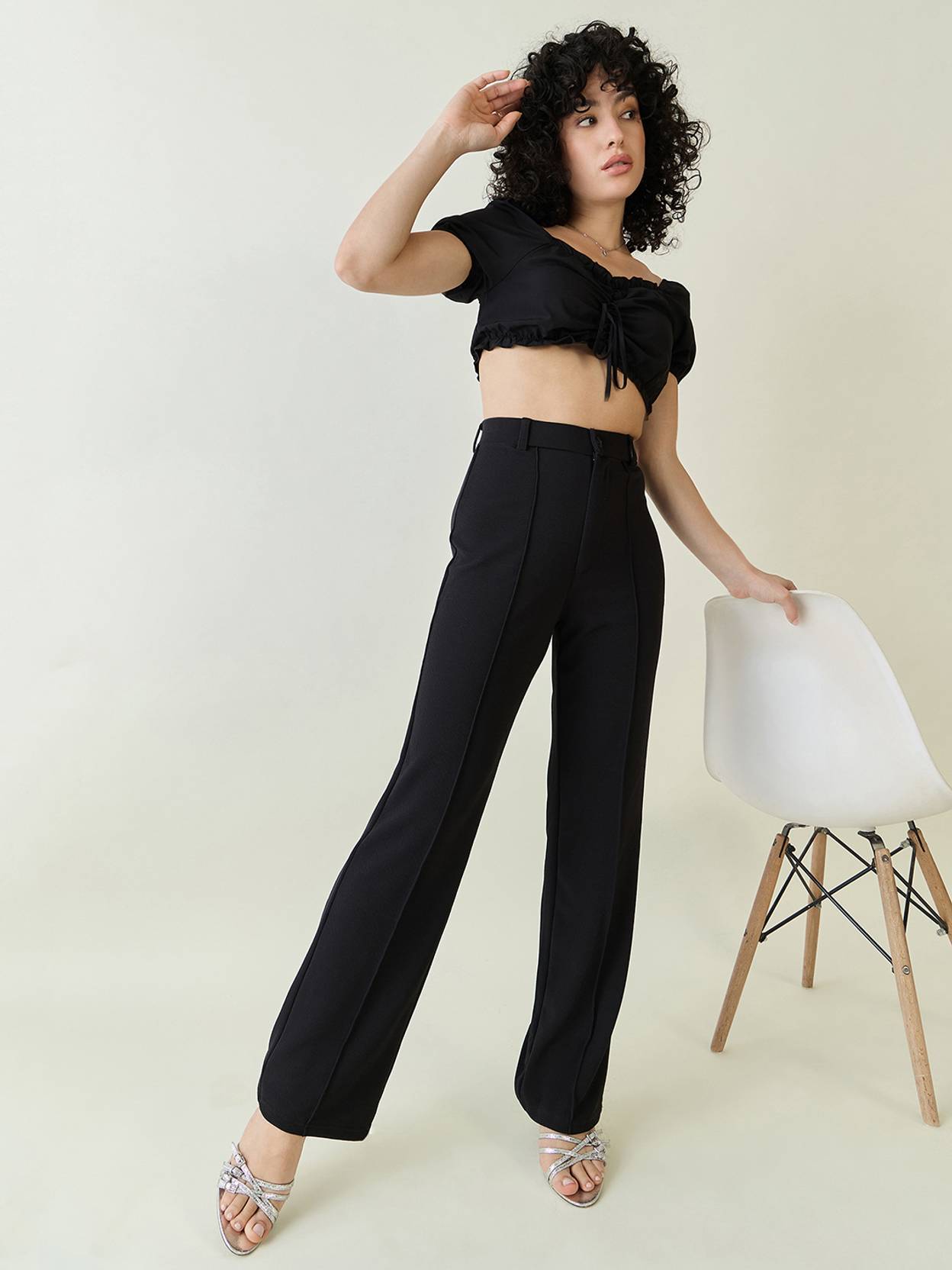 Women's Two Piece Pant Set Elegant Outfit