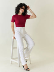 Trendy Tops & High Waist Tailored Pants - 2 Piece Coordinate Sets