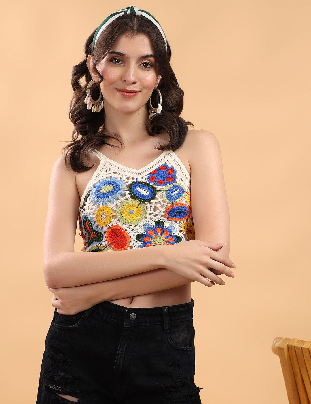 KOTTY Casual Printed Women Multicolor Top 