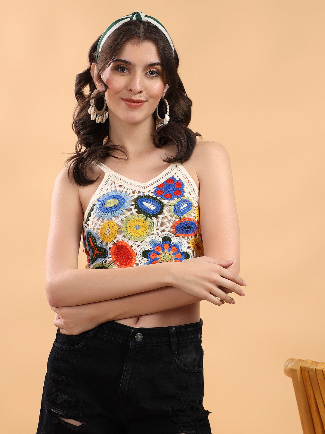 KOTTY Casual Printed Women Multicolor Top 