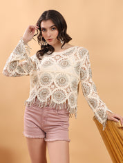 KOTTY Casual Printed Women Multicolor Top 