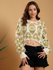 KOTTY Casual Printed Women Multicolor Top 
