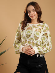 KOTTY Casual Printed Women Multicolor Top