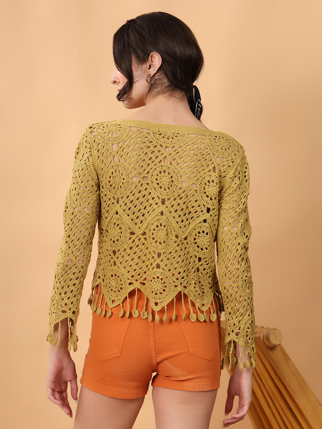 KOTTY Casual Printed Women Yellow Top