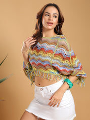 KOTTY Casual Printed Women Multicolor Top
