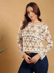 KOTTY Casual Printed Women Multicolor Top 