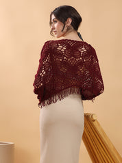 KOTTY Casual Printed Women Maroon Top