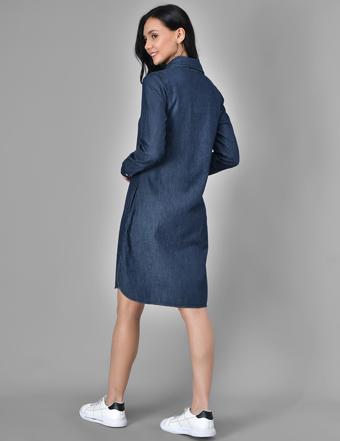 Kotty Blue Casual Women Denim Dress