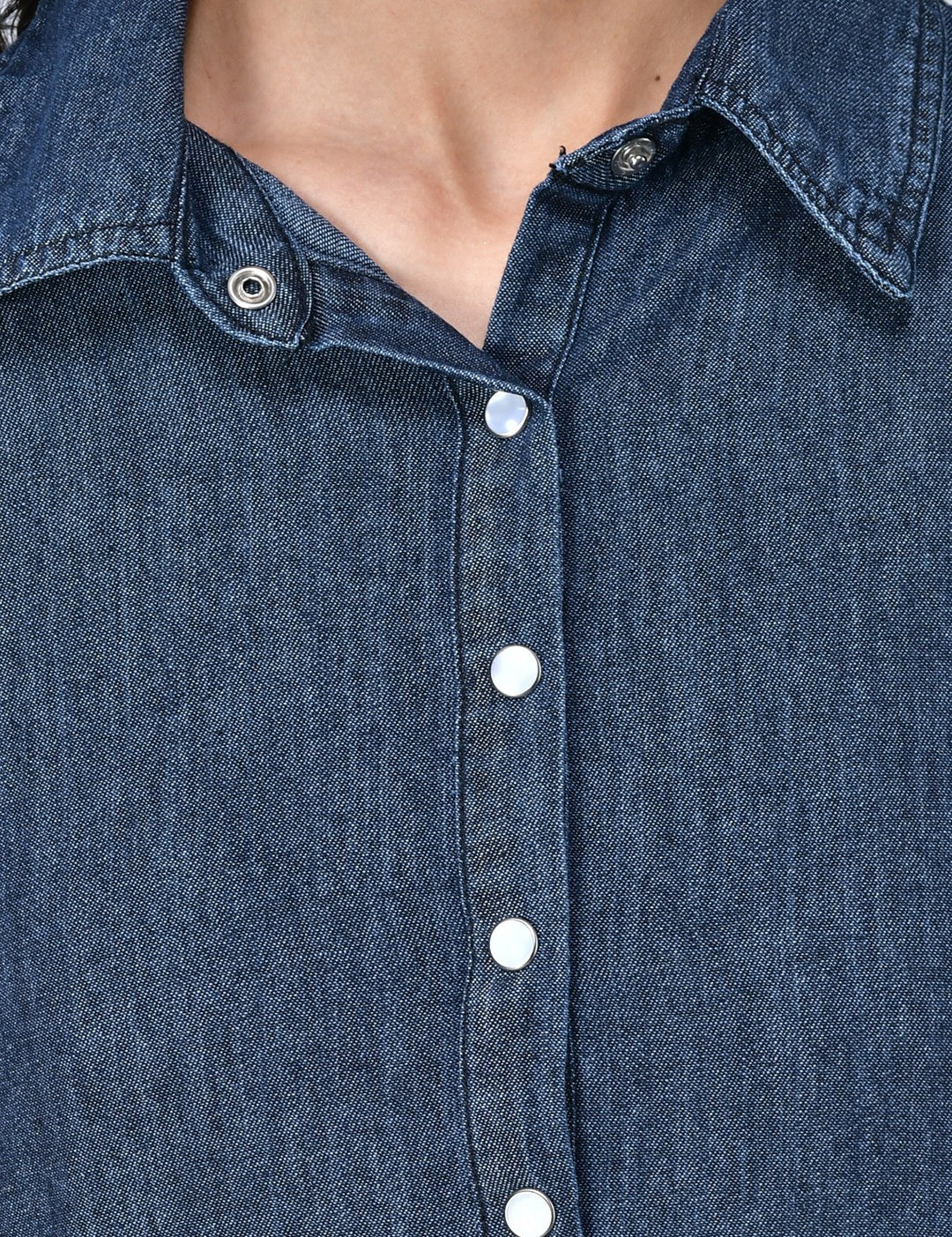 Kotty Blue Casual Women Denim Dress