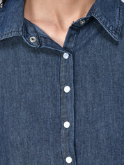 Kotty Blue Casual Women Denim Dress