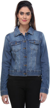 KOTTY Women Solid Denim Jacket