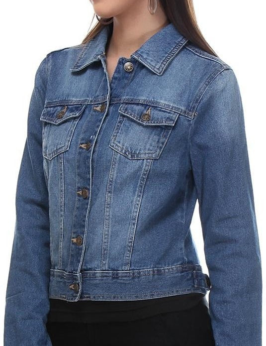 KOTTY Women Solid Denim Jacket