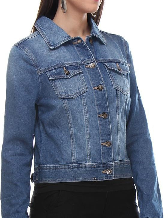 KOTTY Women Solid Denim Jacket