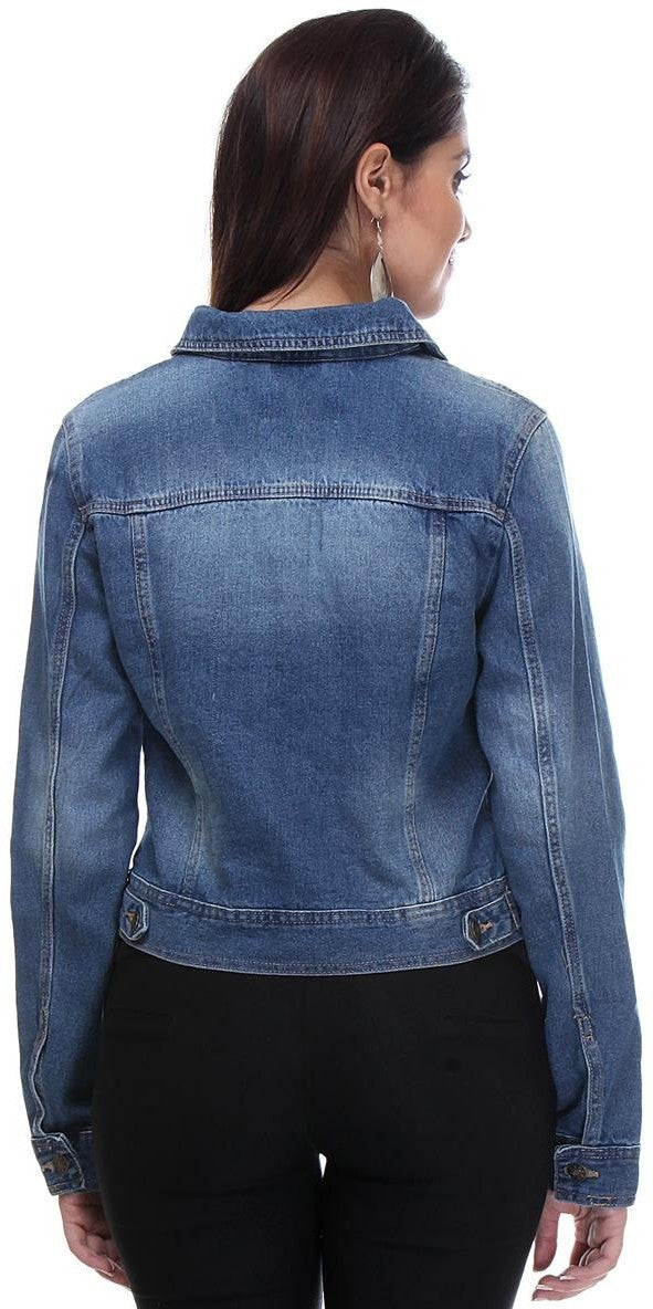 KOTTY Women Solid Denim Jacket