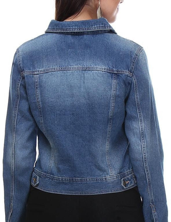 KOTTY Women Solid Denim Jacket