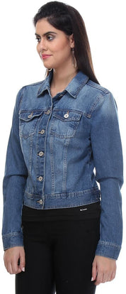 KOTTY Women Solid Denim Jacket