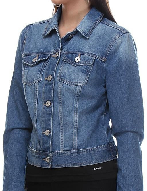 KOTTY Women Solid Denim Jacket