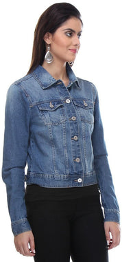 KOTTY Women Solid Denim Jacket