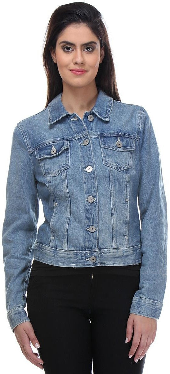 KOTTY Women Solid Denim Jacket