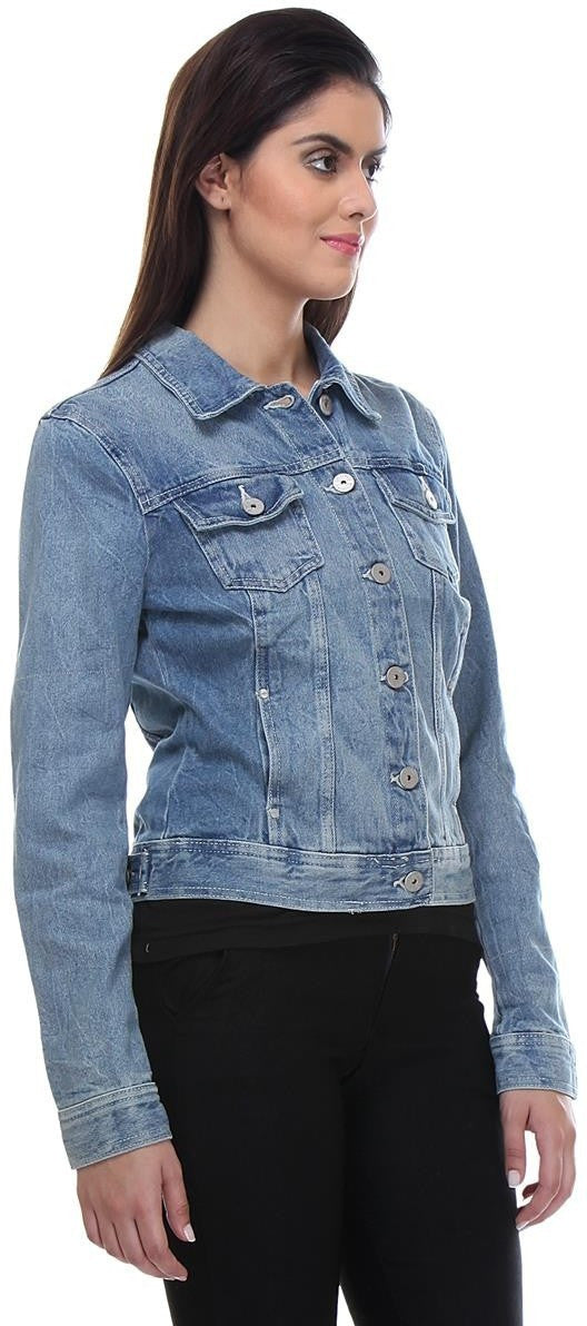 KOTTY Women Solid Denim Jacket