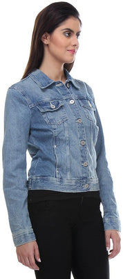 KOTTY Women Solid Denim Jacket