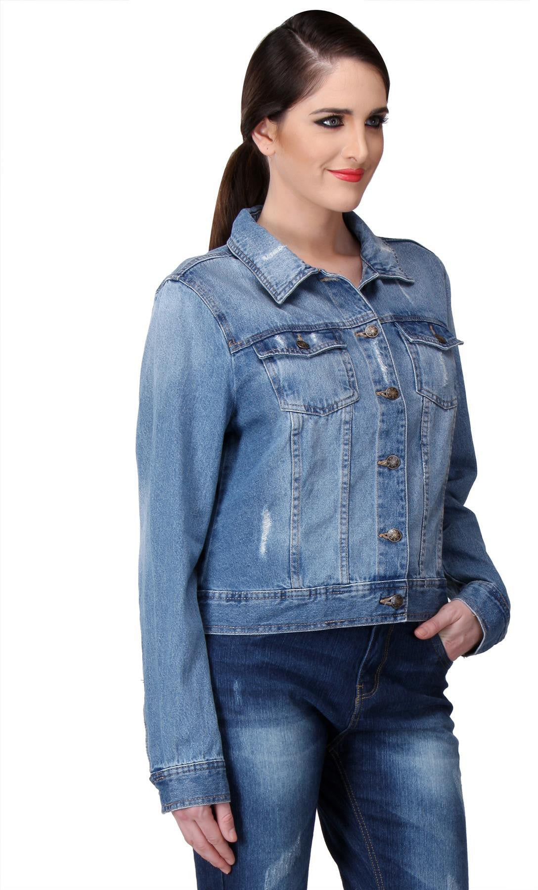 KOTTY Full Sleeve Self Design Women Jacket 
