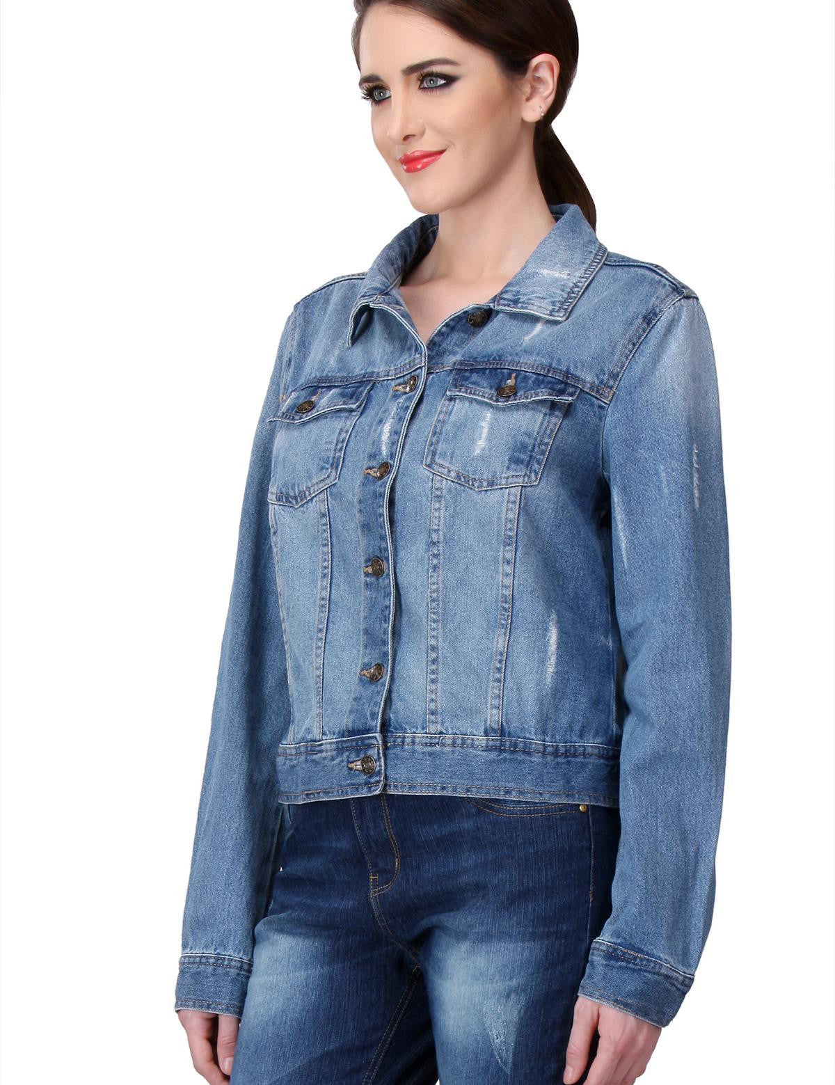 KOTTY Full Sleeve Self Design Women Jacket 