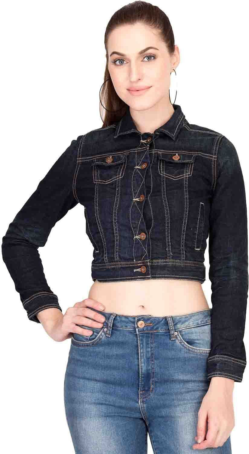 KOTTY Full Sleeve Dyed/Ombre Women Denim Jacket 