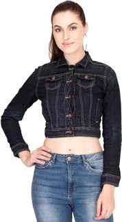 KOTTY Full Sleeve Dyed/Ombre Women Denim Jacket 