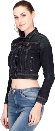 KOTTY Full Sleeve Dyed/Ombre Women Denim Jacket 