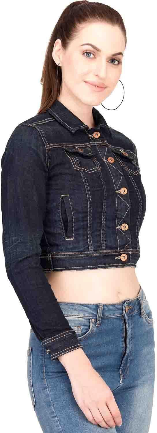 KOTTY Full Sleeve Dyed/Ombre Women Denim Jacket 