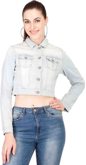 KOTTY Solid Denim Jacket For Women