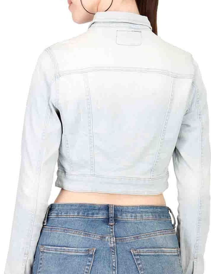 KOTTY Solid Denim Jacket For Women