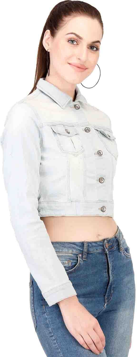 KOTTY Solid Denim Jacket For Women