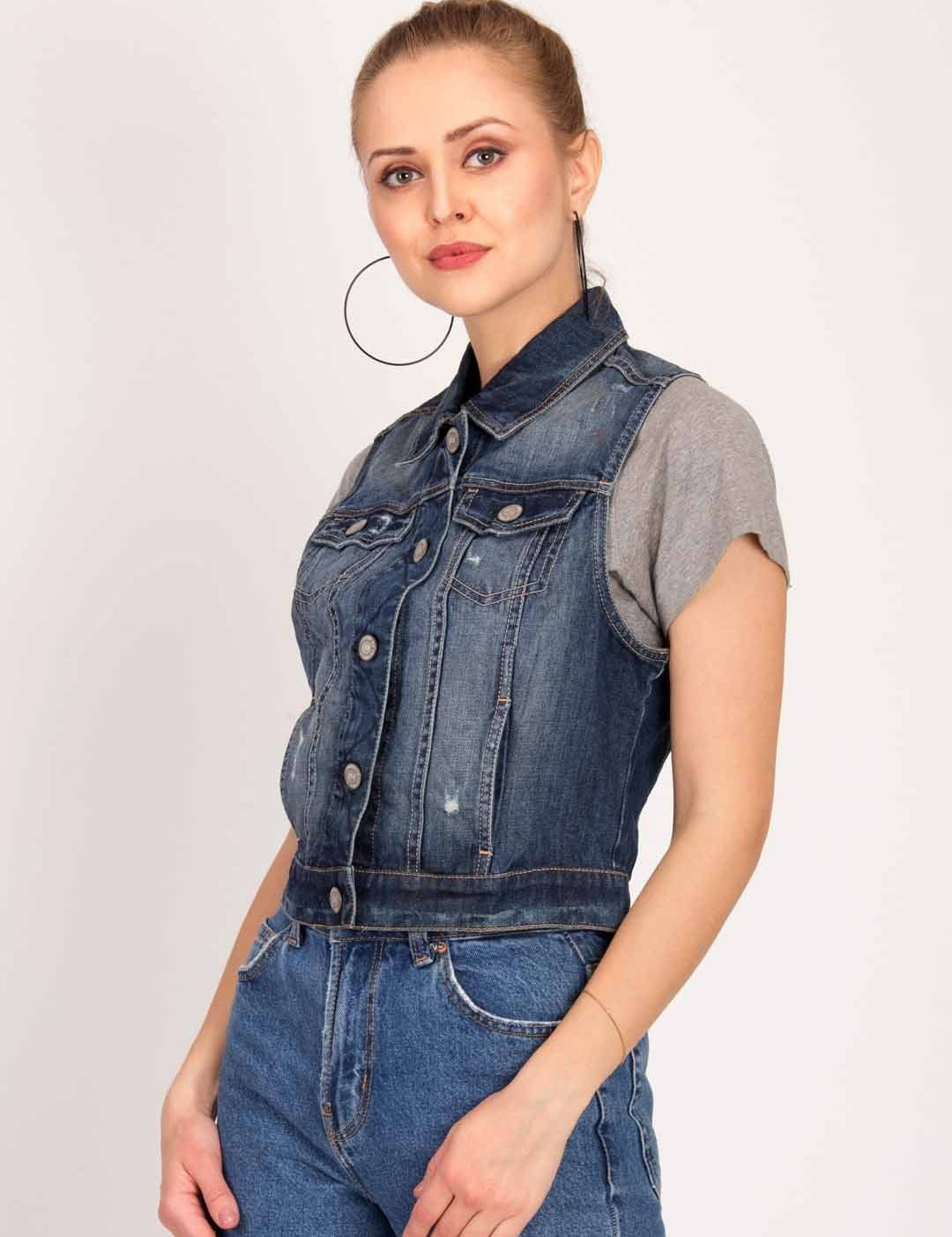 KOTTY Plain Denim Jacket For Women