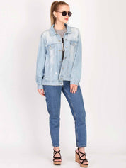 KOTTY Full Sleeve Solid Women Denim Jacket 