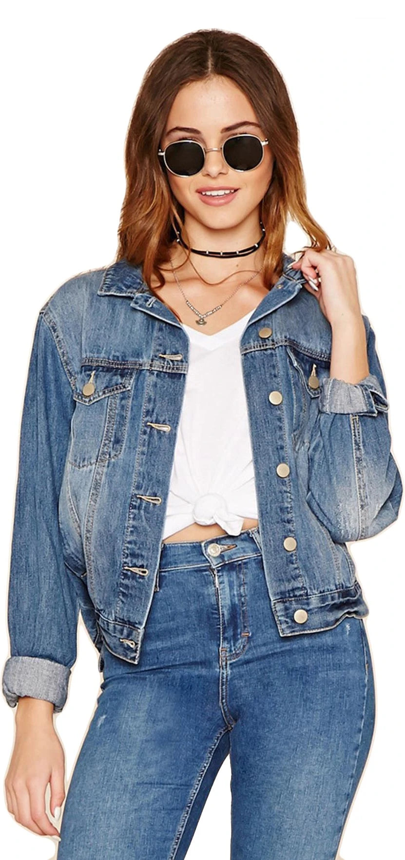 KOTTY Full Sleeve Solid Women Denim Jacket 