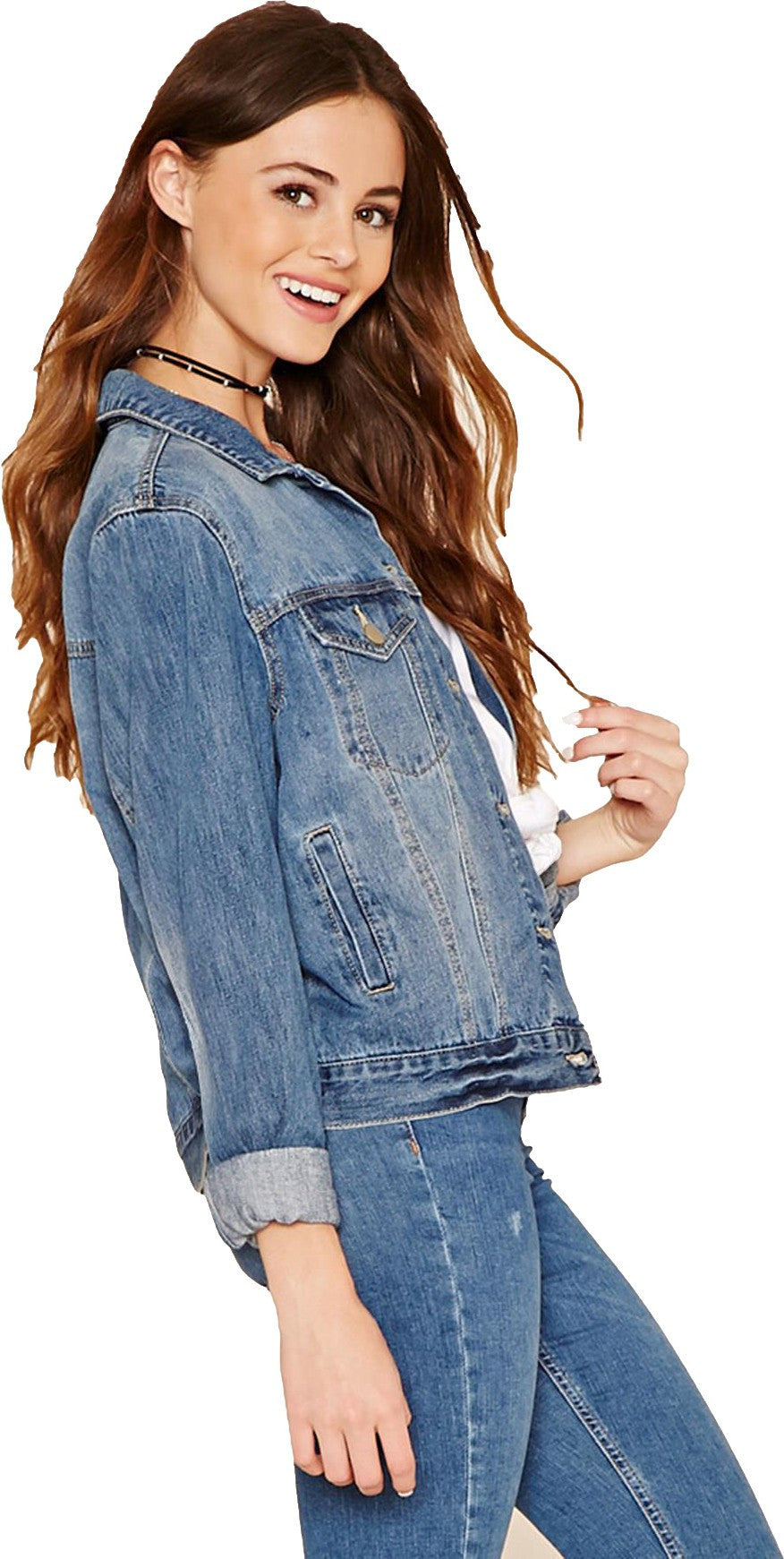 KOTTY Full Sleeve Solid Women Denim Jacket 