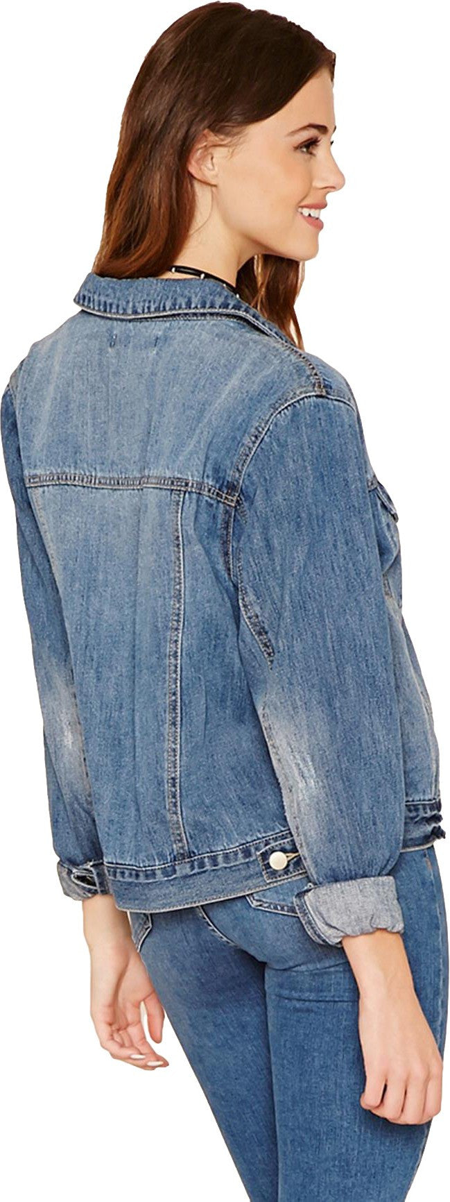 KOTTY Full Sleeve Solid Women Denim Jacket 