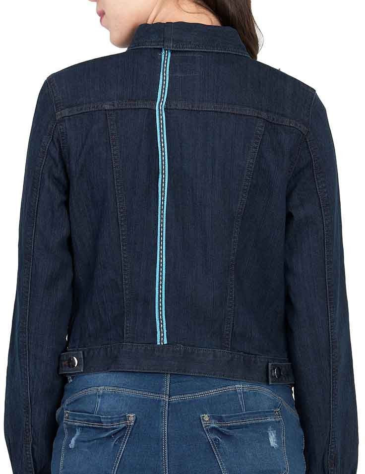 KOTTY Full Sleeve Solid Women Denim Jacket 