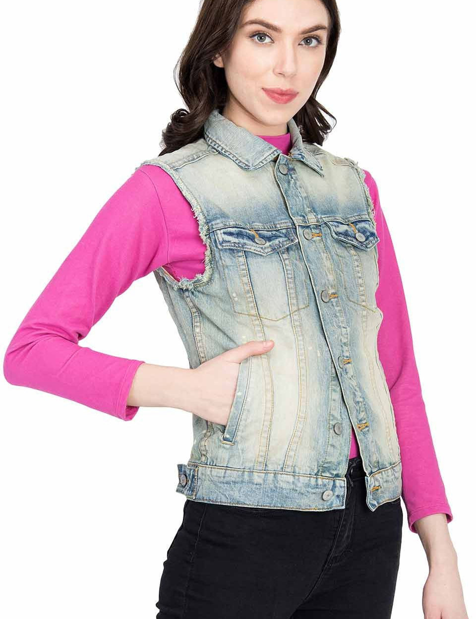 Ombre Women Denim Jacket 