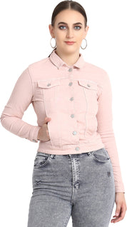KOTTY Full Sleeve Solid Women Denim Jacket 
