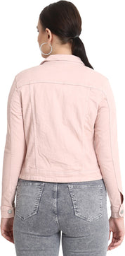 KOTTY Full Sleeve Solid Women Denim Jacket 