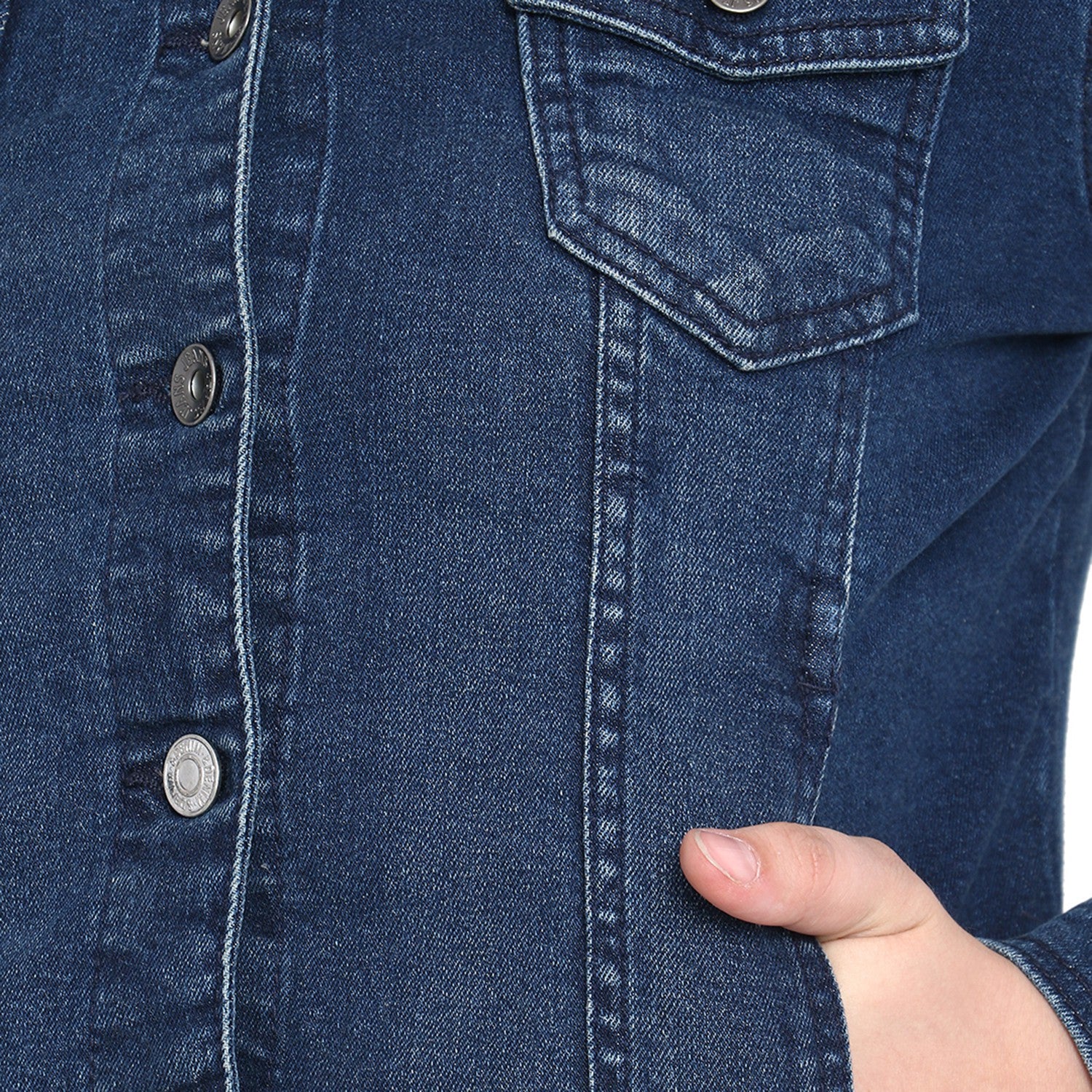 KOTTY Full Sleeve Washed Women Denim Jacket 