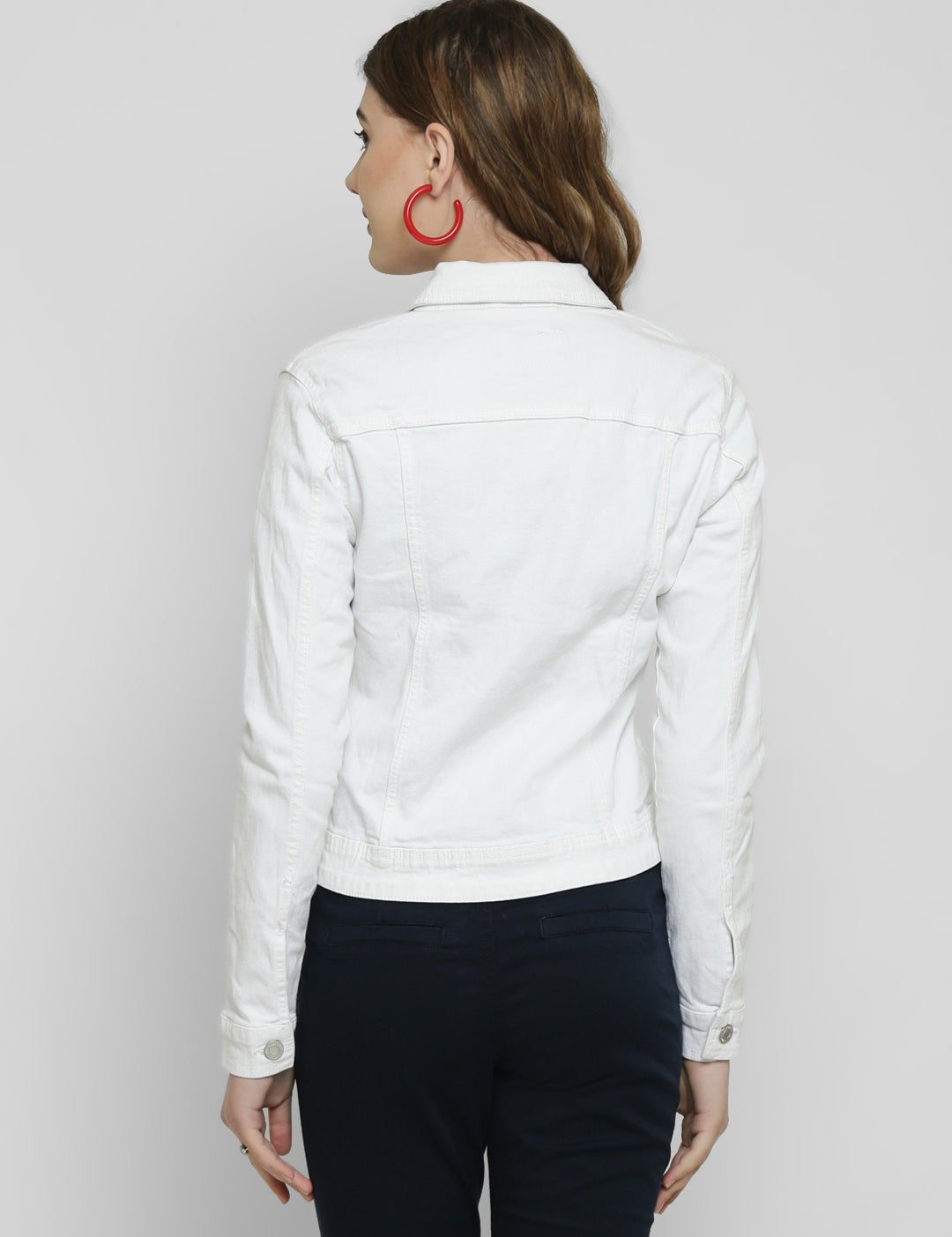 KOTTY Full Sleeve Self Design Women Denim Jacket 
