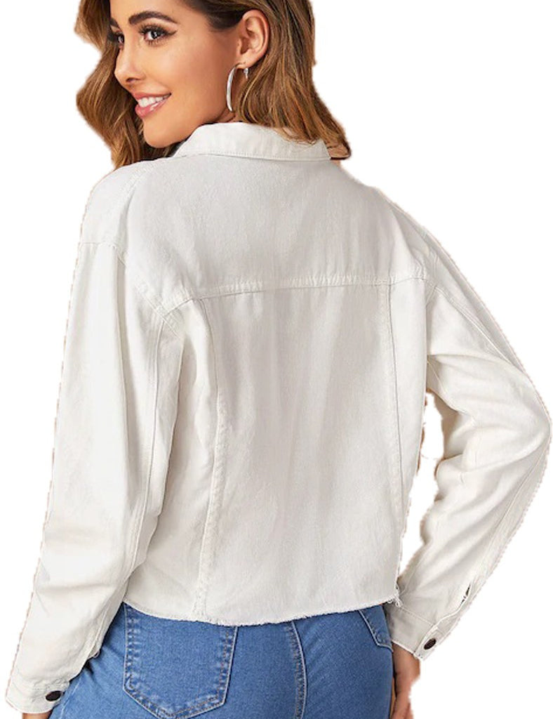 KOTTY Full Sleeve Solid Women Denim Jacket 