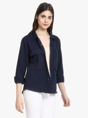 KOTTY 3/4th Sleeve Washed Women Denim Jacket 